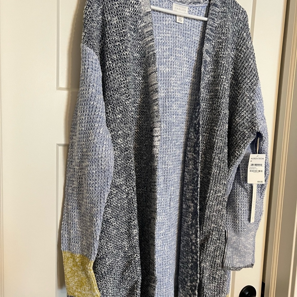 Nwt Nordstroms Caslon Multi Color Duster/Sweater … - image 2